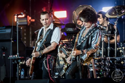 Il s'agit du concert de Hollywood Vampires avec  Alice Cooper, Johnny Depp, and Joe Perry Hellfest 2018