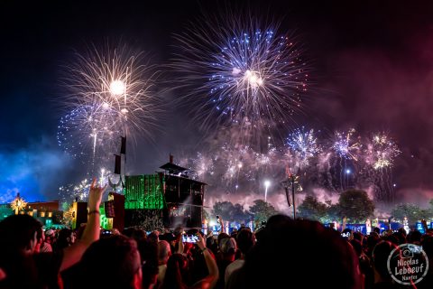 il s'agit du concert du feu artifice au Hellfest 2023 festival métal à Clisson