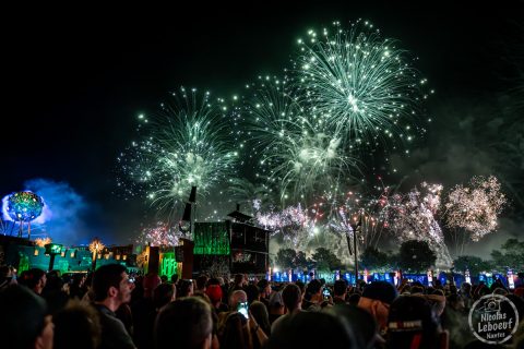 il s'agit du concert du feu artifice au Hellfest 2023 festival métal à Clisson