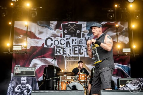 Il s'agit du concert Cockney Rejects au Hellfest 2023 festival métal à Clisson