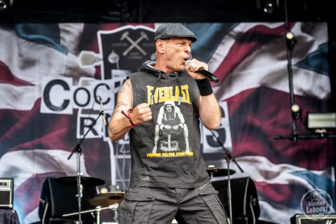 Il s'agit du concert Cockney Rejects au Hellfest 2023 festival métal à Clisson