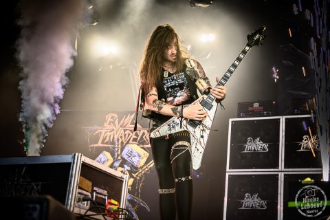 il s'agit du concert Evil Invaders au Hellfest 2023 festival métal à Clisson