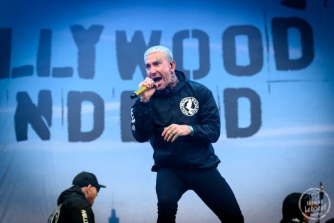 il s'agit du concert Hollywood Undead au Hellfest 2023 festival métal à Clisson