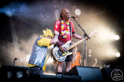 Il s'agit du concert Ludwig Von 88 au Hellfest 2023 festival métal à Clisson
