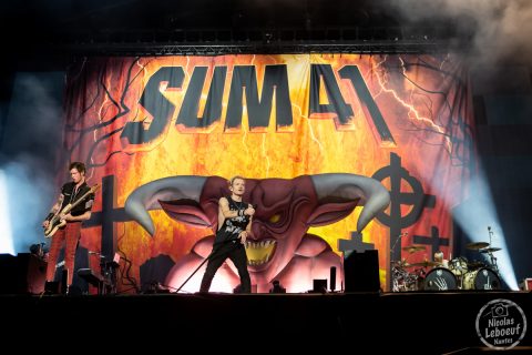 il s'agit du concert Sum 41 au Hellfest 2023 festival métal à Clisson