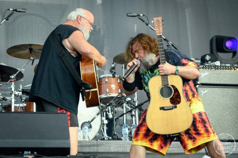 il s'agit du concert Tenacious D avec Jack Black et Kyle Gass au Hellfest 2023 festival métal à Clisson