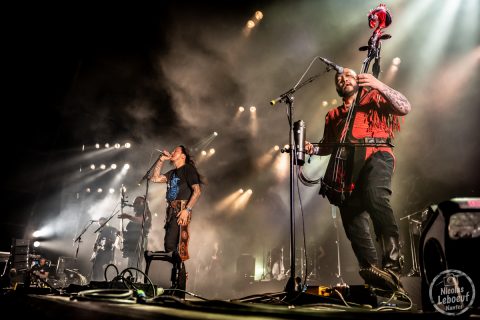 il s'agit du concert The Hu groupe de mongolie au Hellfest 2023 festival métal à Clisson