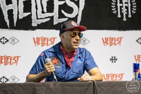 TOM MORELLO en conférence de presse au Hellfest 2024